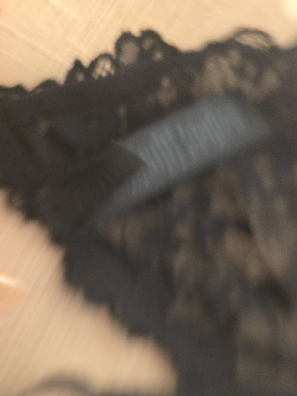 SKIMS SIZE L Lace Bralette - Black - Picture 5 of 5